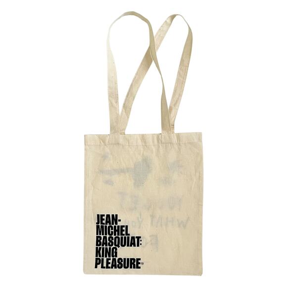 NWOT Jean-Michel Basquiat King Pleasure Limited Edition Canvas Tote Bag RARE - Picture 2 of 6